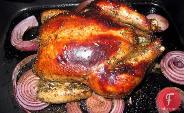 Frango Envidraçado Balsâmico Com Radicchio Grelhado