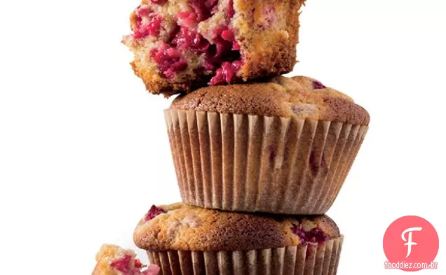 Muffins Sem Glúten De Framboesa E Gengibre