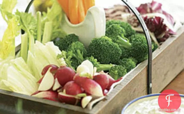 Crudités Com Molho Cremoso Roquefort