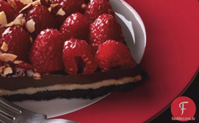 Chocolate, Amêndoa e Torta De Framboesa