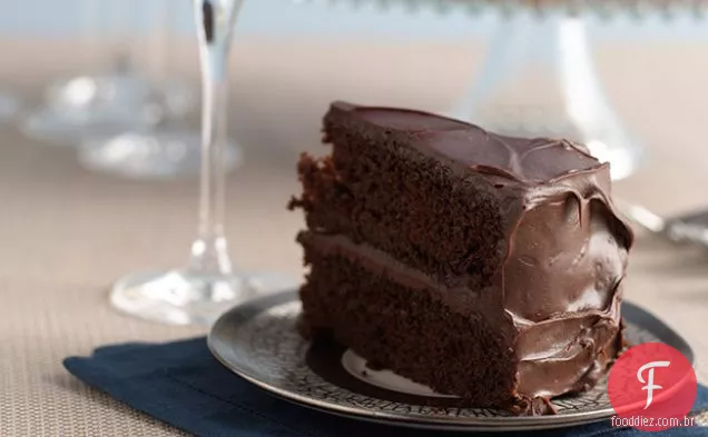 Bolo Da Camada Do Hanukkah Do Dobro-Profundo-Chocolate