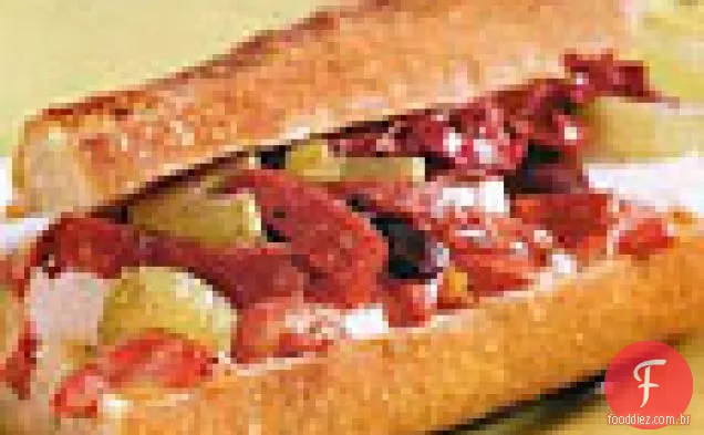 Sanduíches De Salada Antipasto