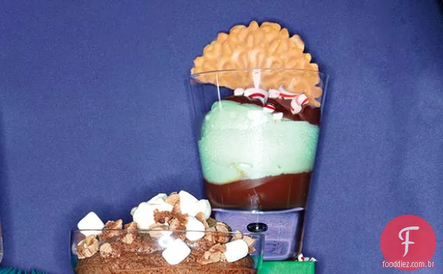 Peppermint Ice Cream Trifle