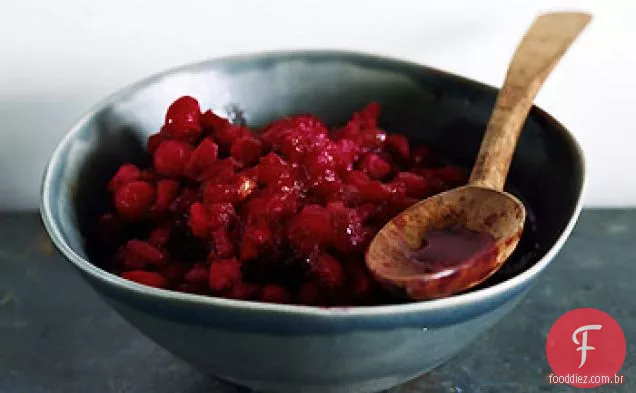 Conservação de Cranberry, maçã e noz