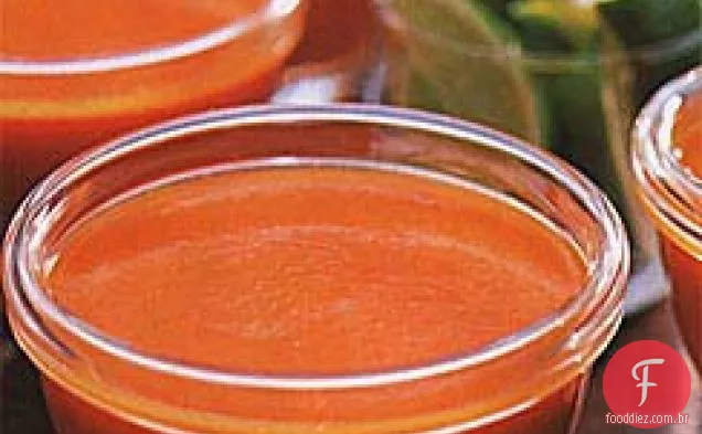 Sopa De Pimenta Vermelha Assada Gelada