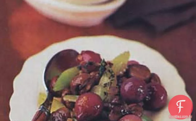 Castanha refogada e cebola pérola Confit