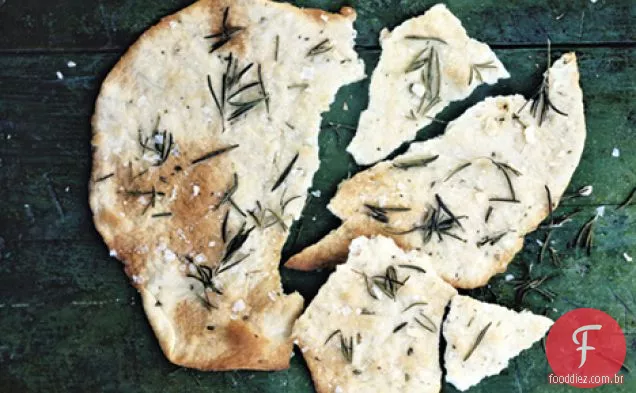 Pão Achatado De Alecrim Crocante
