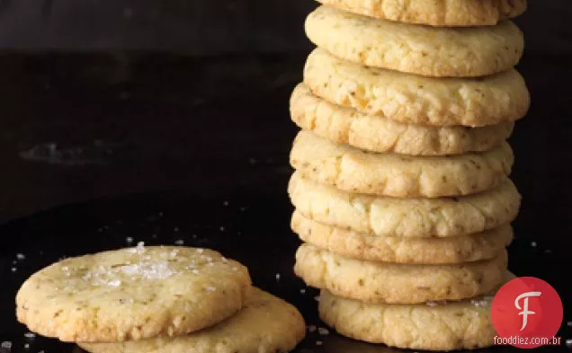 Biscoitos Amanteigados De Manjericão Com Limão E Limão