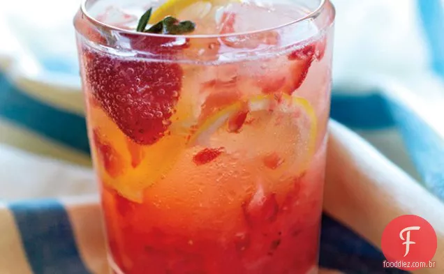 Spiked Strawberry Lemon Spritzer