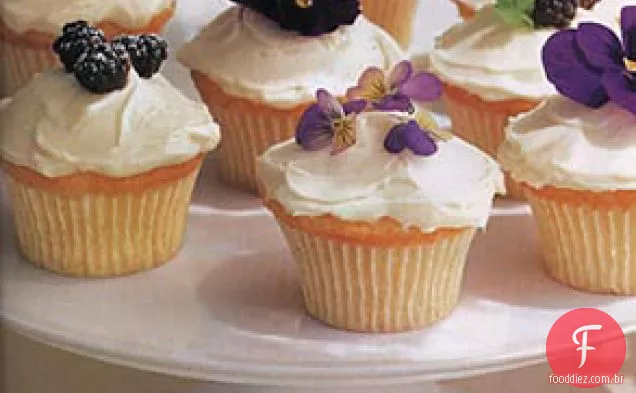 Cupcakes Com Topo De Flor