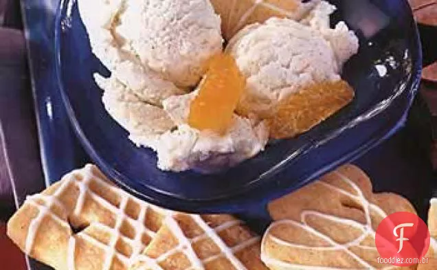 Limão-noz-moscada Shortbreads com cobertura de limão