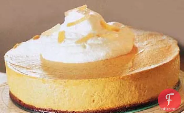 Abóbora Chiffon mousse com Gingersnap crosta