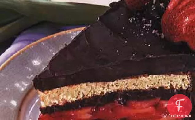 Torta de avelã, Chocolate e morango
