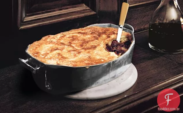 Bisão e vinho tinto Shepherd's Pie