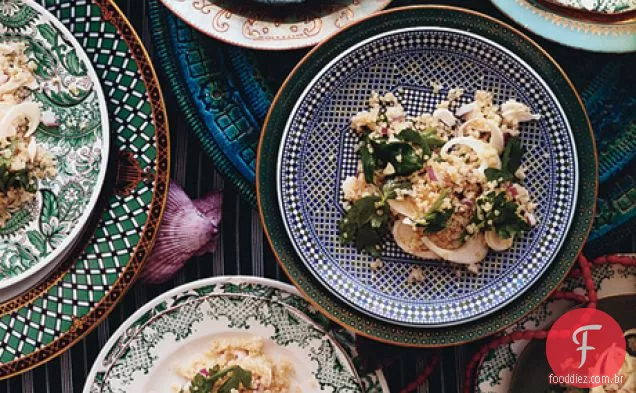 Salada de Quinoa com corações frescos de Palma (Ensalada De Quinoa con Chonta)