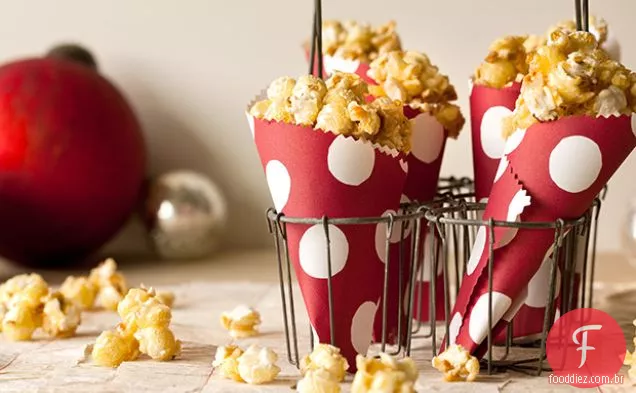 Milho caramelo com amêndoas defumadas e Flor De Sel