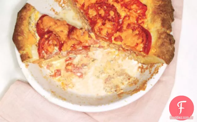 Torta de tomate e Cheddar