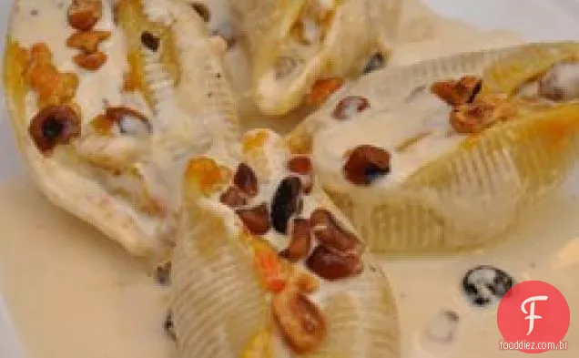 Ravioli de abóbora com molho de Creme De Avelã