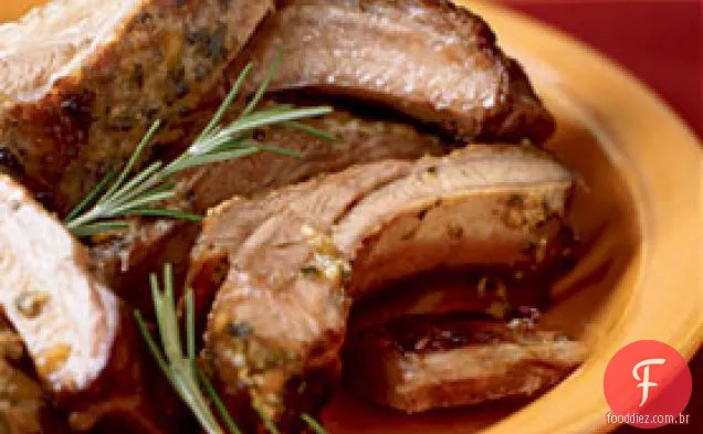 Costelas de Bebê assadas com marinada Confit de limão