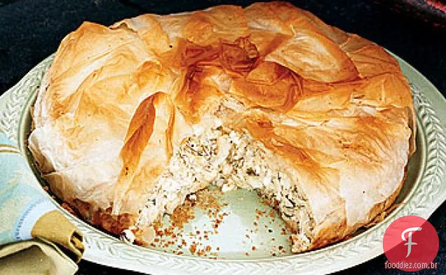 Torta de ervas e queijo