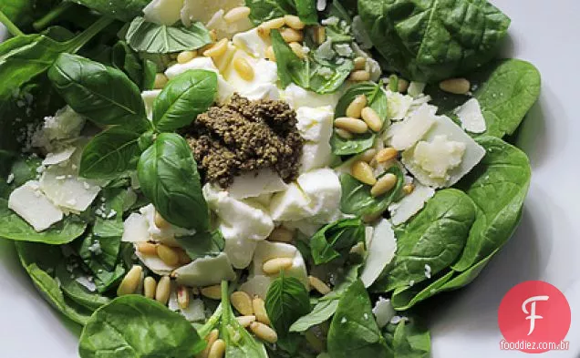 Mussarela, Pesto E Espinafre