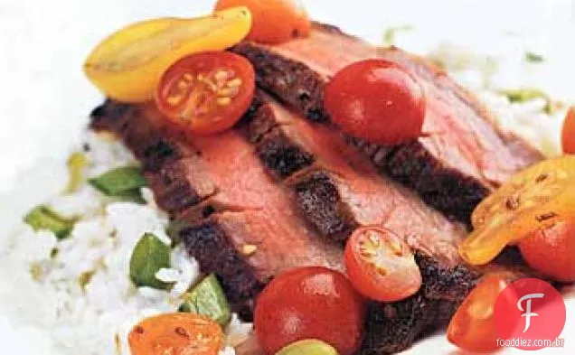 Tomates cereja misturados com molho de Tamarindo