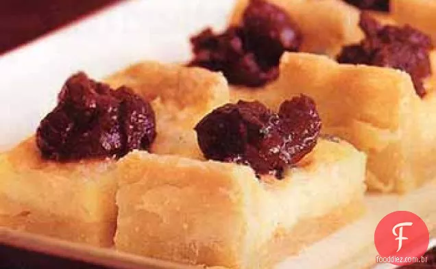 Stilton torta com Cranberry Chutney