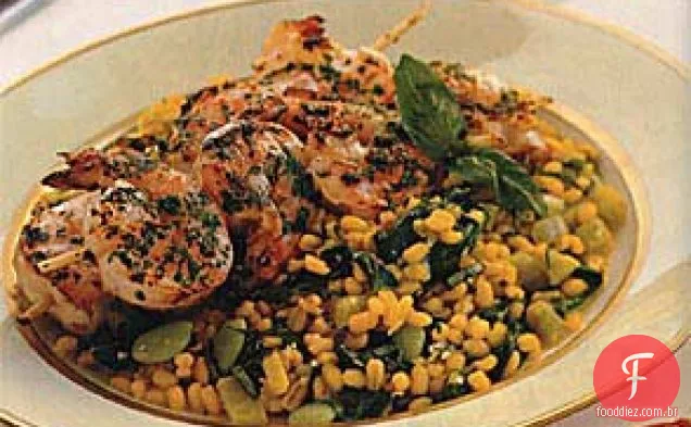 Cevada ao estilo risoto com verduras da Primavera