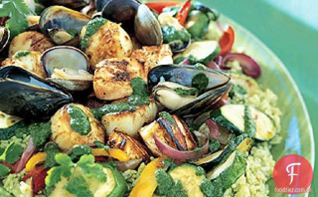 Refogue vegetal Tricolor com sementes de cominho e orégano