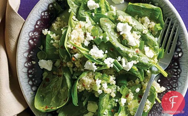 Salada de citrinos, Quinoa e espinafre