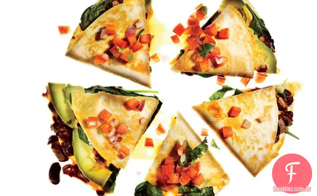 Quesadillas vegetais com Salsa fresca