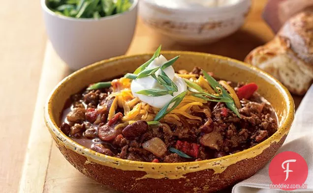 Chili de carne e cerveja escura