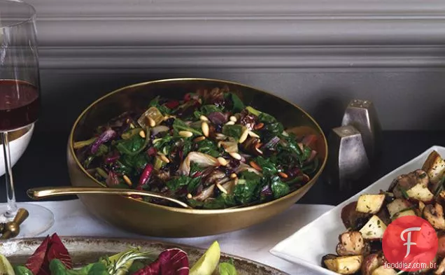 Acelga arco-íris e Sauté Radicchio