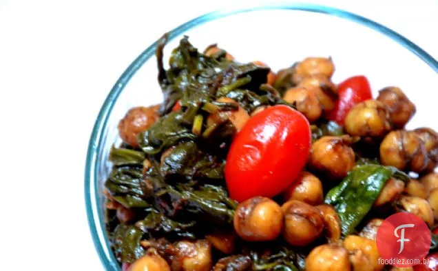 Espinafre De Grão De Bico Com Tomate Doce