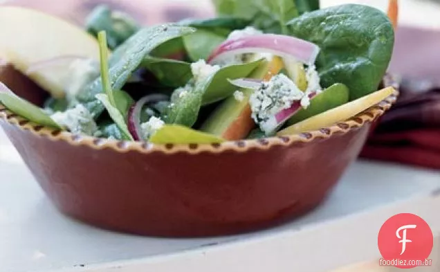 Salada de maçã e espinafre do outono