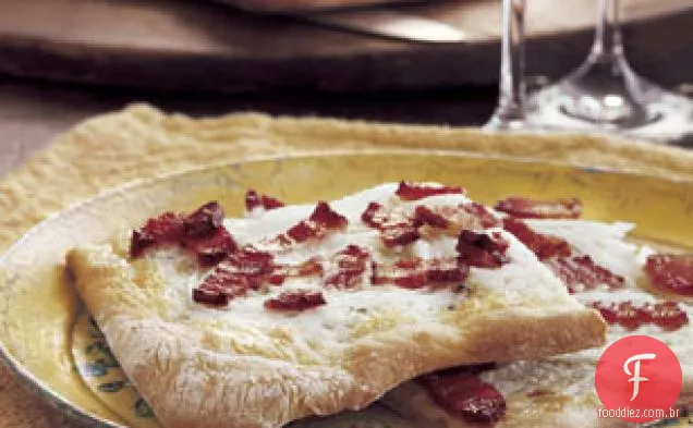Torta de cebola e Bacon