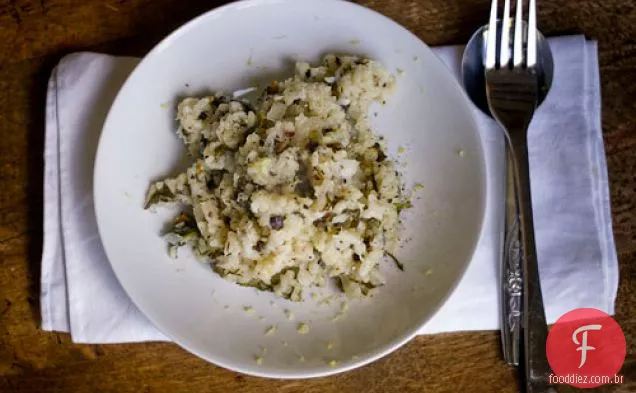 Risoto De Limão Com Espinafre E Pistache