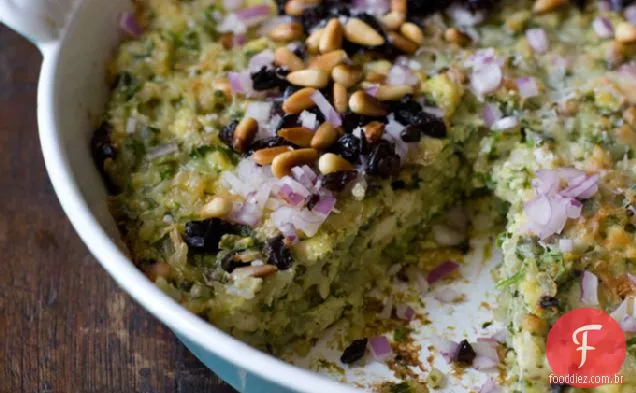 Receita Gratinada De Arroz Com Espinafre