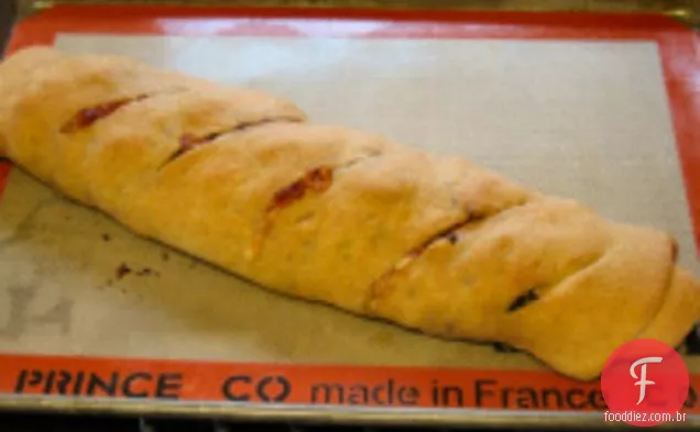 Meat Lite: vegetais assados e Stromboli de Pepperoni