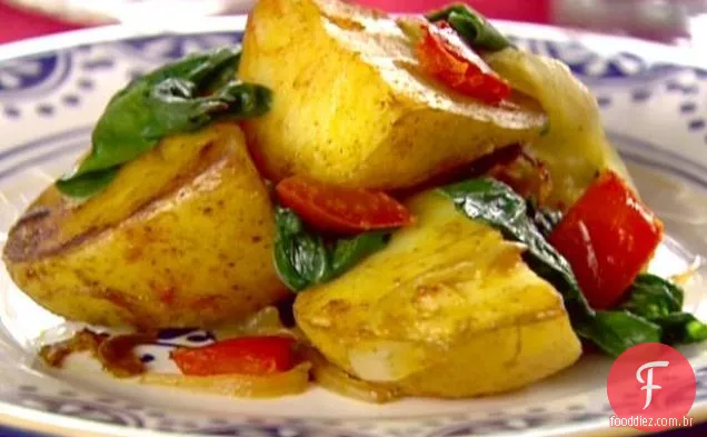 Temperada de Batata e Espinafre