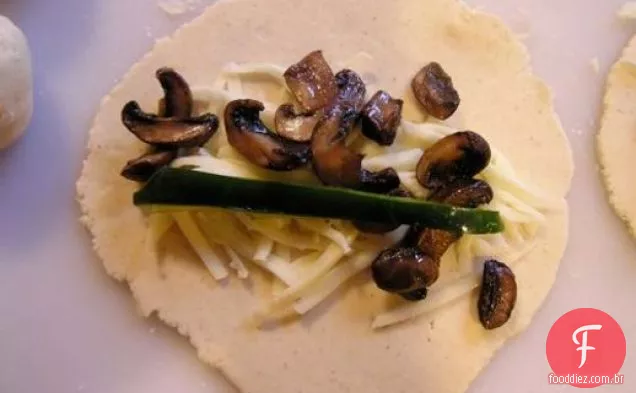 Jantar esta noite: Quesadillas com cogumelos