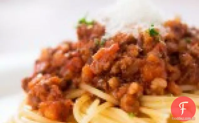 Espaguete e molho de carne