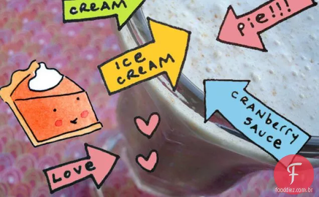 Milkshake De Torta De Ação De Graças