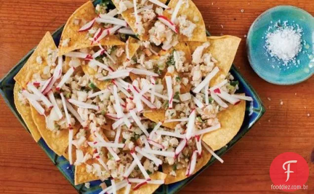 Tostadas de Jaiba en Salpicon from ' Ultimate Nachos