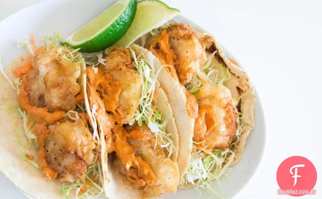 Tacos de peixe com Chili Lime Allioli