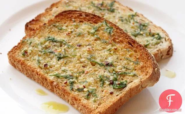Vegan: Torrada De Alho No Café Da Manhã