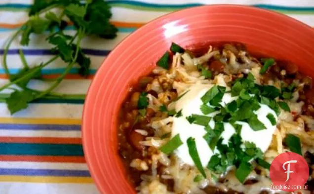 Comer por oito dólares: Chili con Frijoles