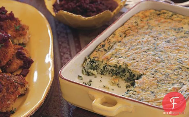 Semolina E Espinafre Gratinado