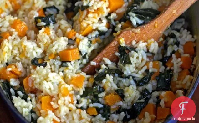 Jantar Esta Noite: Risoto Assado De Abóbora