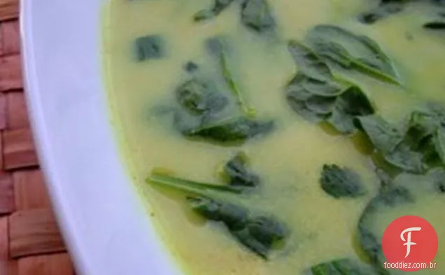 Sopa De Espinafre E Coco